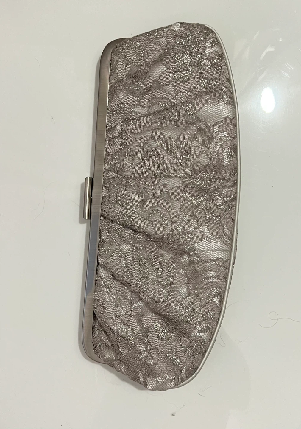 Accesssorize Grey Lace Clutch Purse