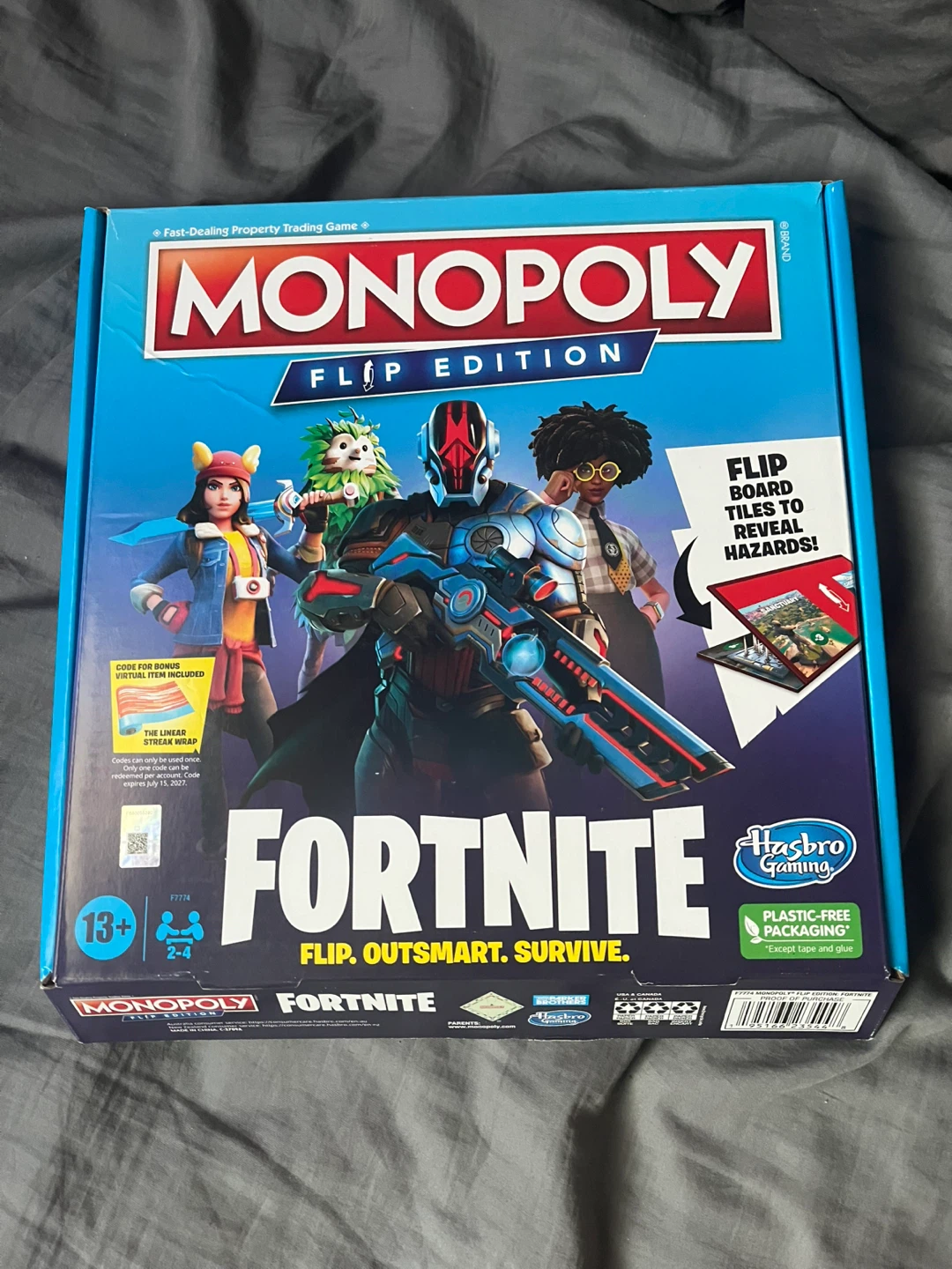Monopoly Flip Edition Fortnite Board Game