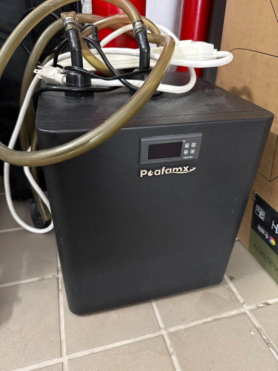 Poafamx Black Water Chiller for ice baths or fish tank