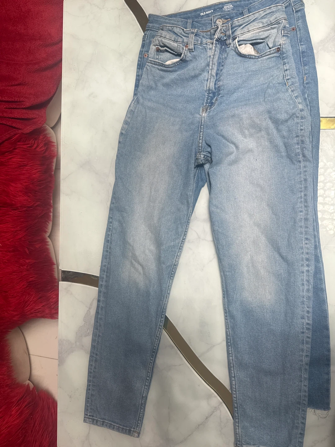 Old Navy High-Rise Rockstar Super Skinny Jeans size 4-7 - photo 3