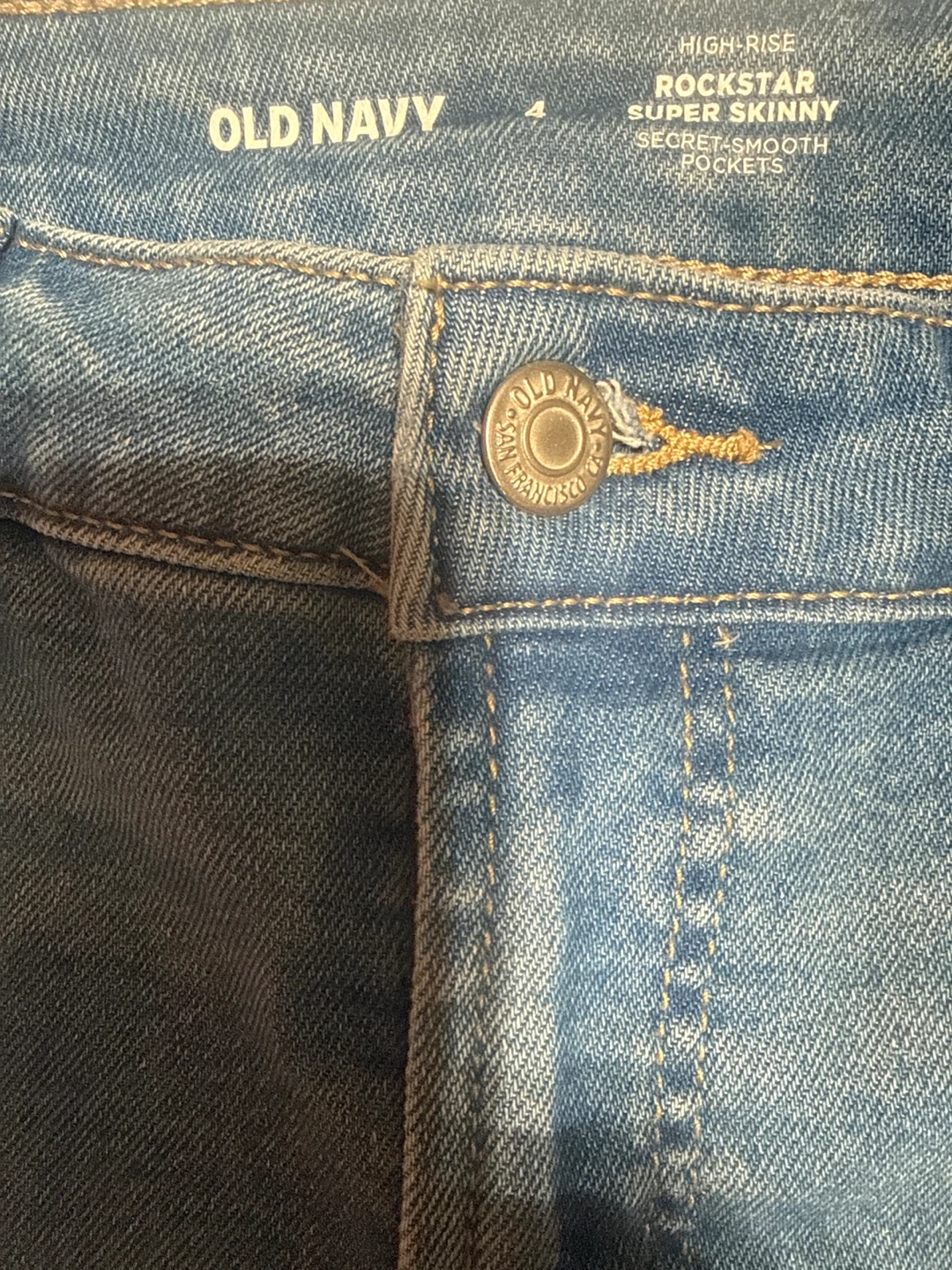 Old Navy High-Rise Rockstar Super Skinny Jeans size 4-7 - photo 2