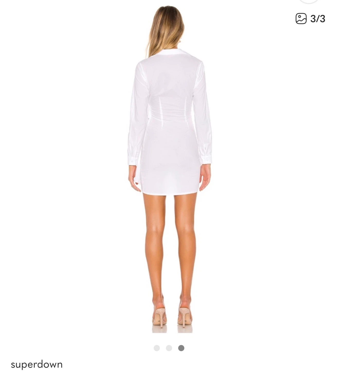 White Wrap Dress - photo 2