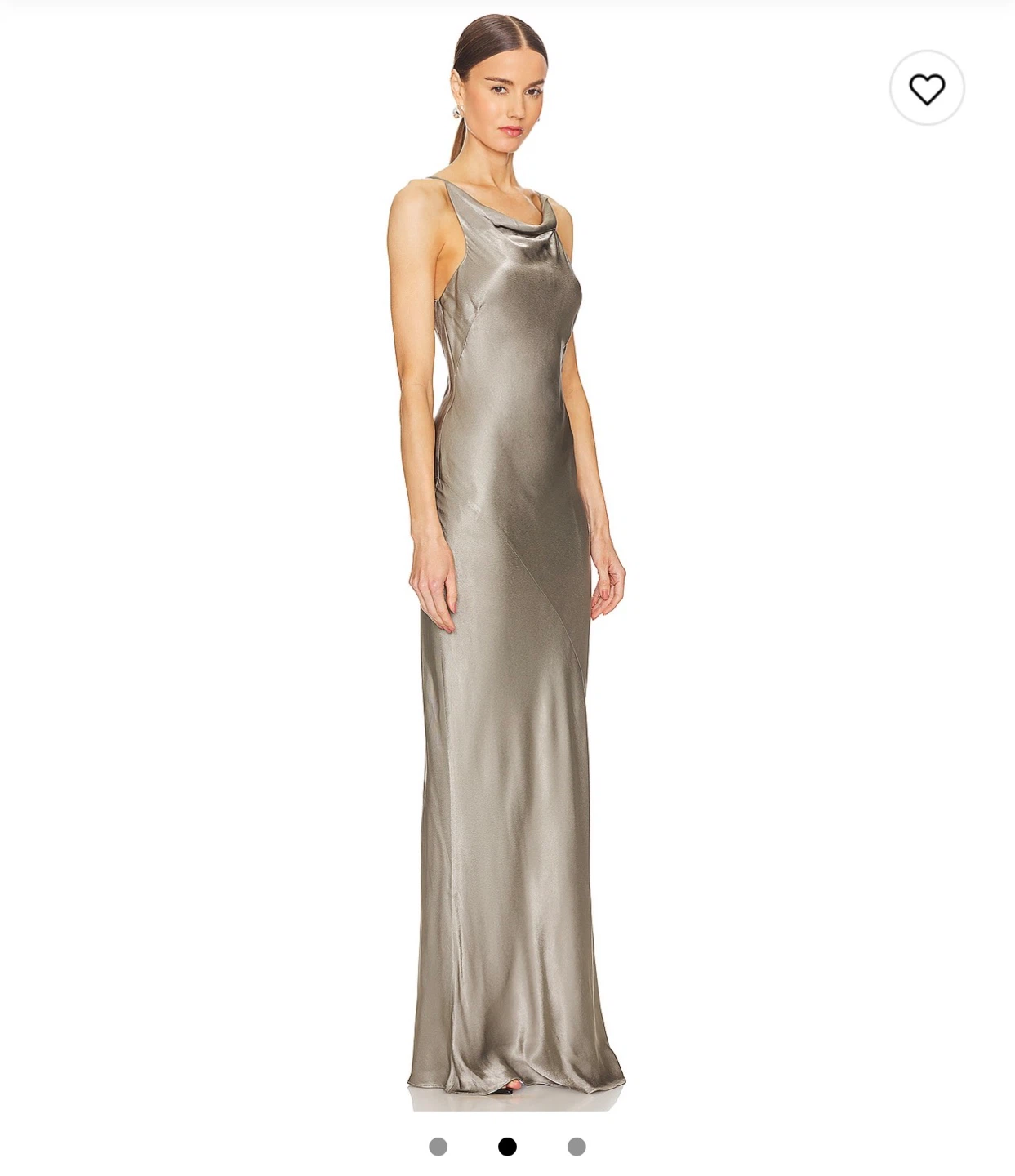 Shona Joy La Lune High Neck Cowl Maxi Dress in Sage - photo 2