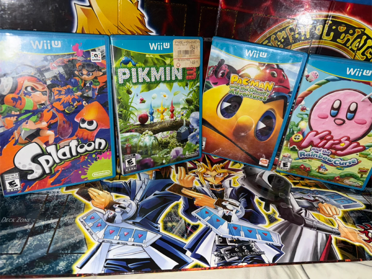 Nintendo Wii U Games Bundle - Splatoon, Pikmin 3, Pac-Man, Kirby