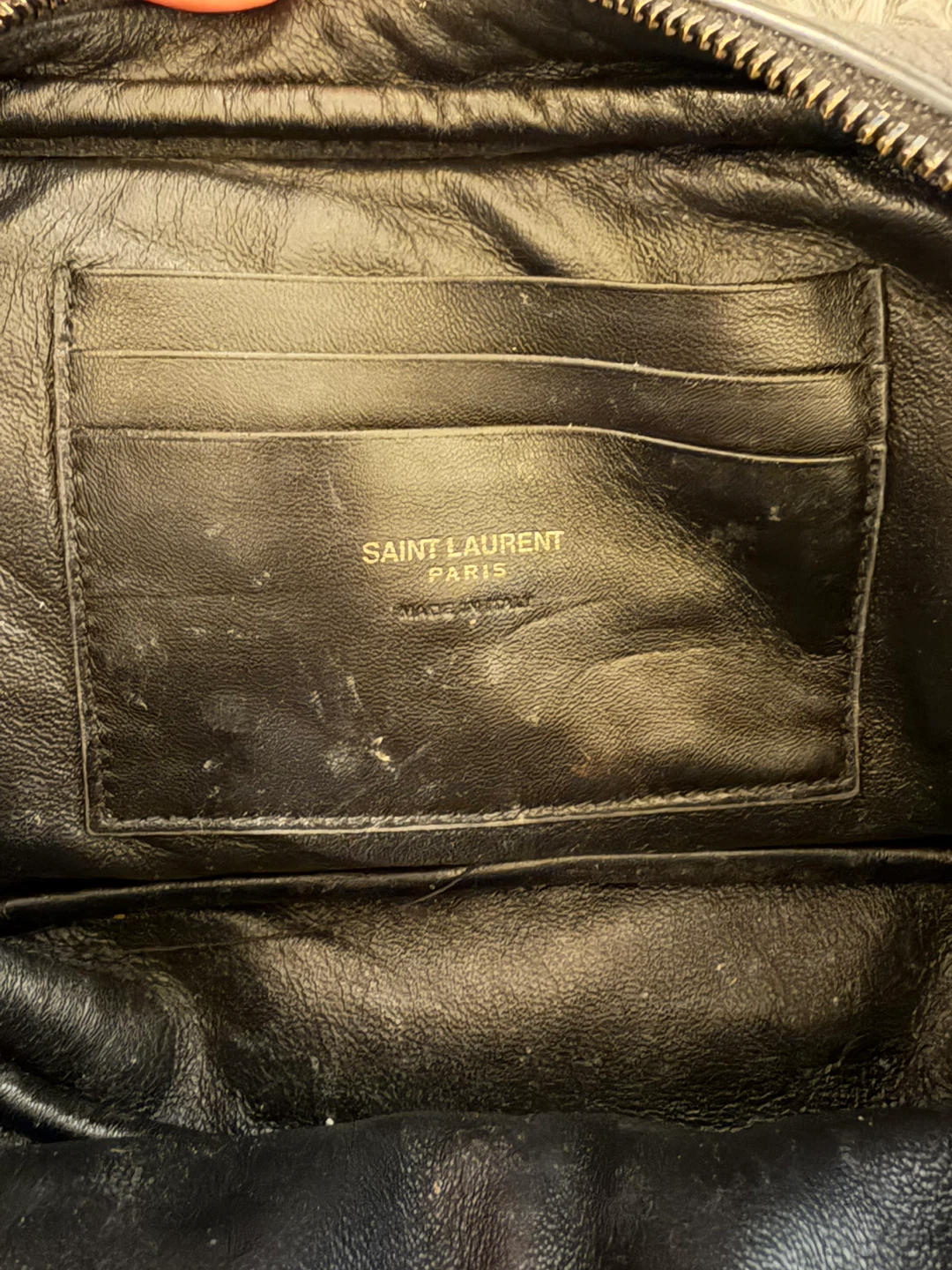 Saint Laurent Black Leather Camera Bag - photo 3