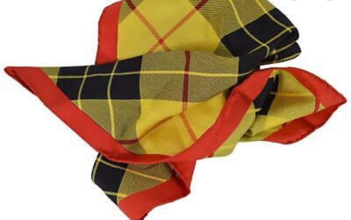 Burberry Yellow Plaid Silk Scarf - photo 2