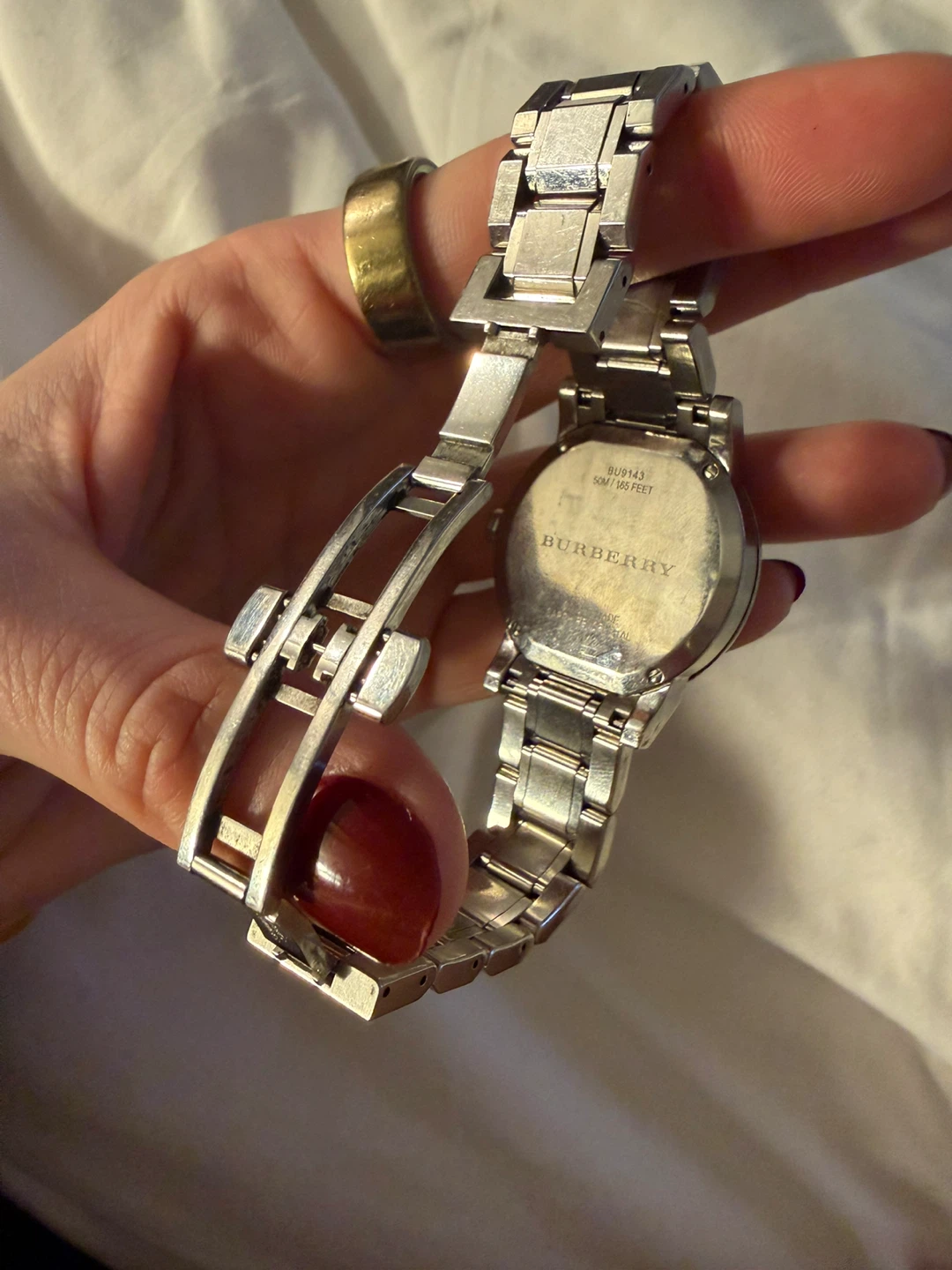 Burberry Swiss Made Silver Tone Watch with Date Window - photo 2