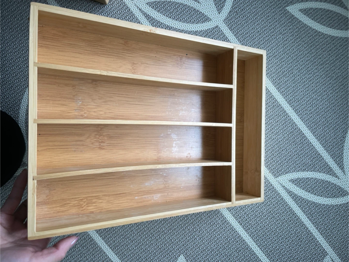 Bamboo Cutlery Organizer Tray - photo 3