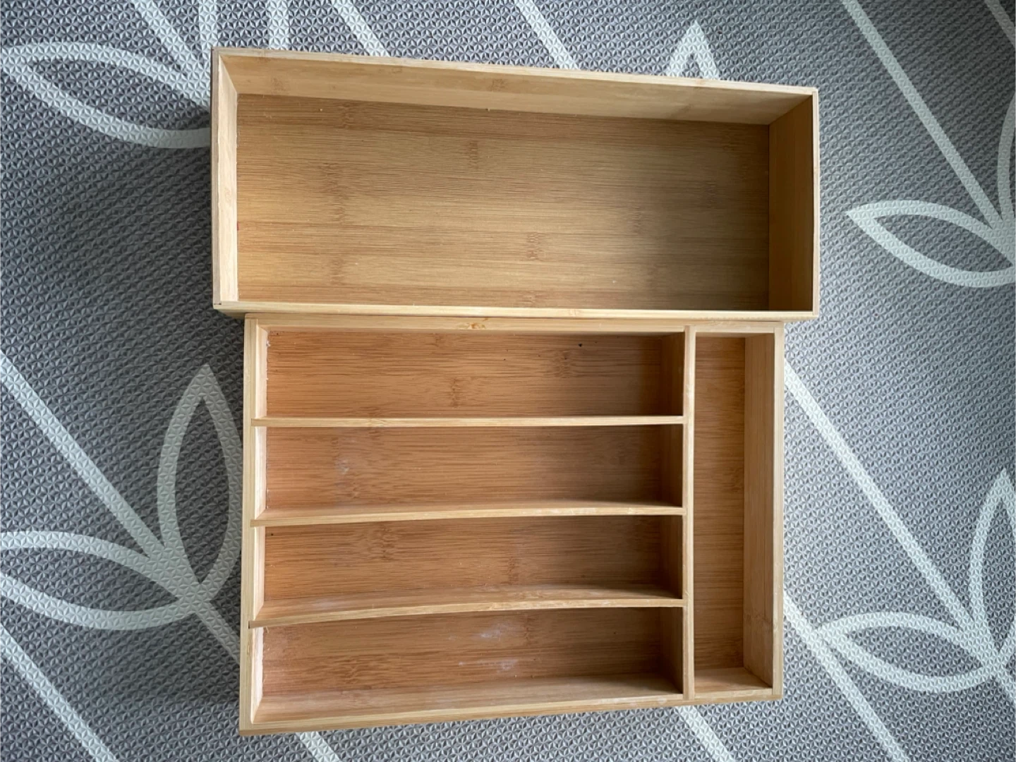 Bamboo Cutlery Organizer Tray