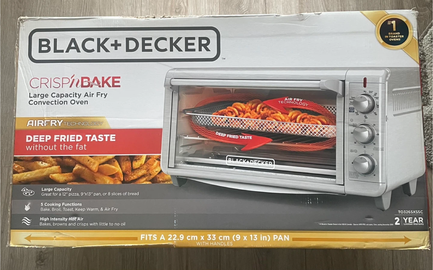 BLACK+DECKER Crisp 'N Bake Air Fry Toaster Oven - Silver