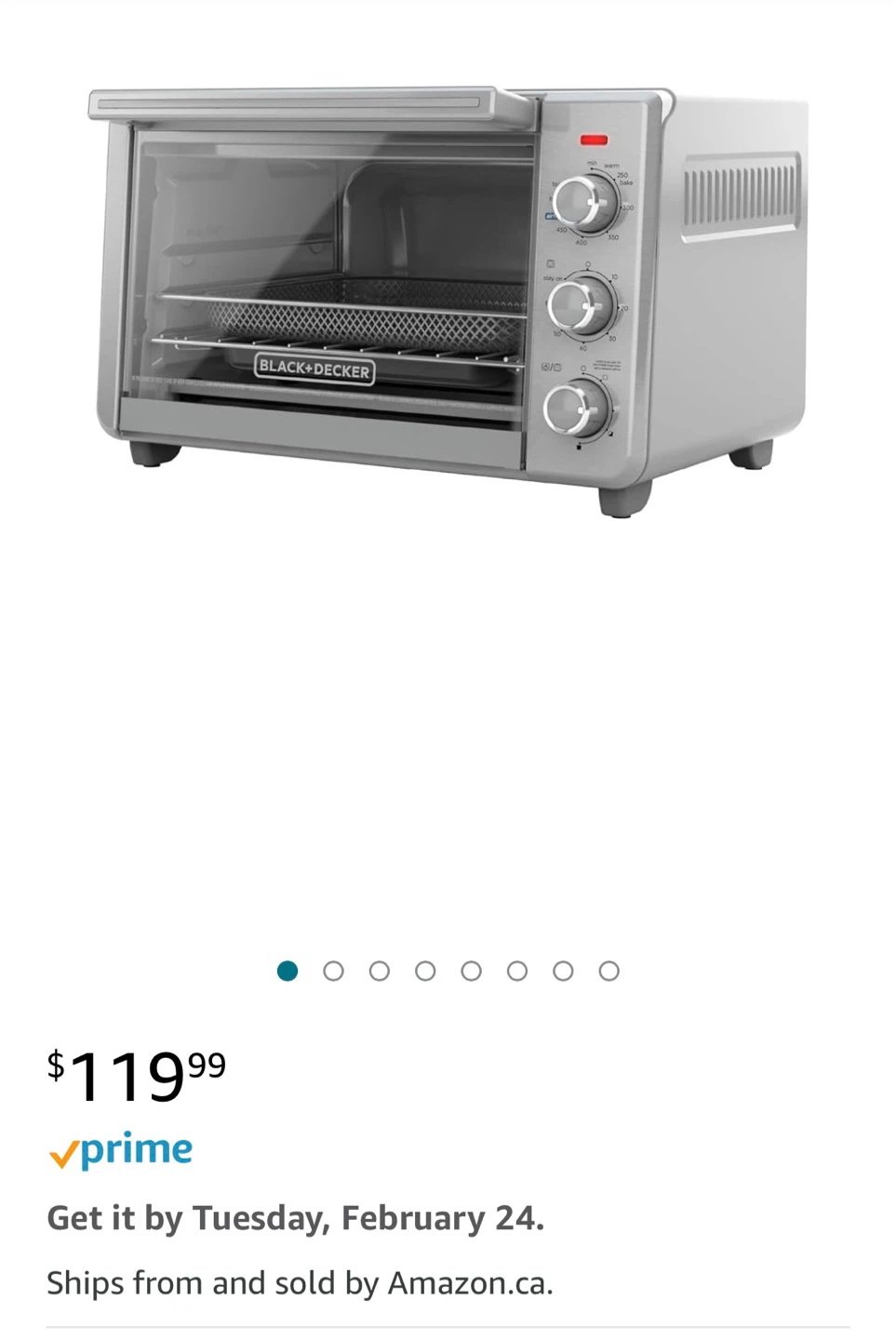 BLACK+DECKER Crisp 'N Bake Air Fry Toaster Oven - Silver - photo 2