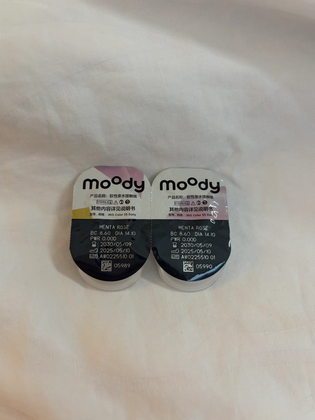 DAILY Moody Menta Rose Contact Lenses - DIA 14.1mm