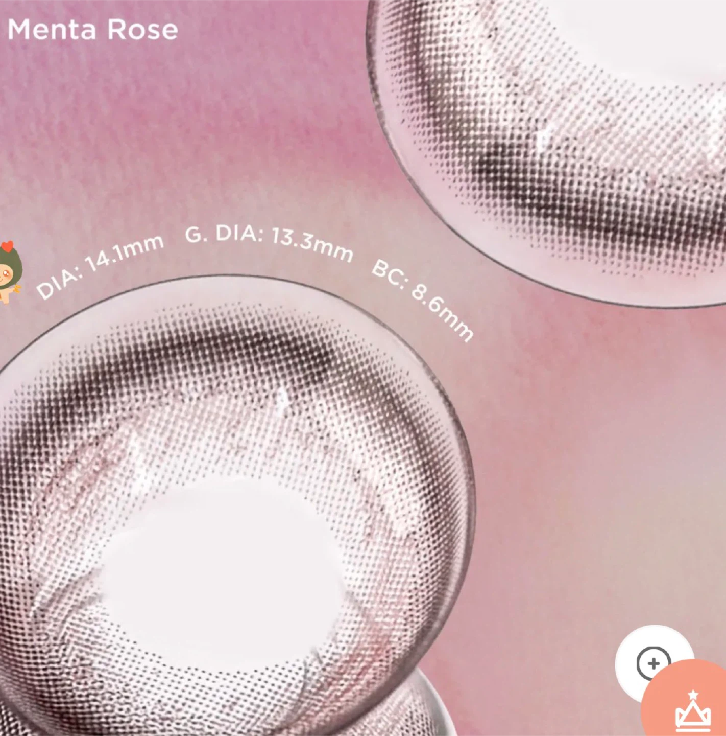 DAILY Moody Menta Rose Contact Lenses - DIA 14.1mm - photo 3