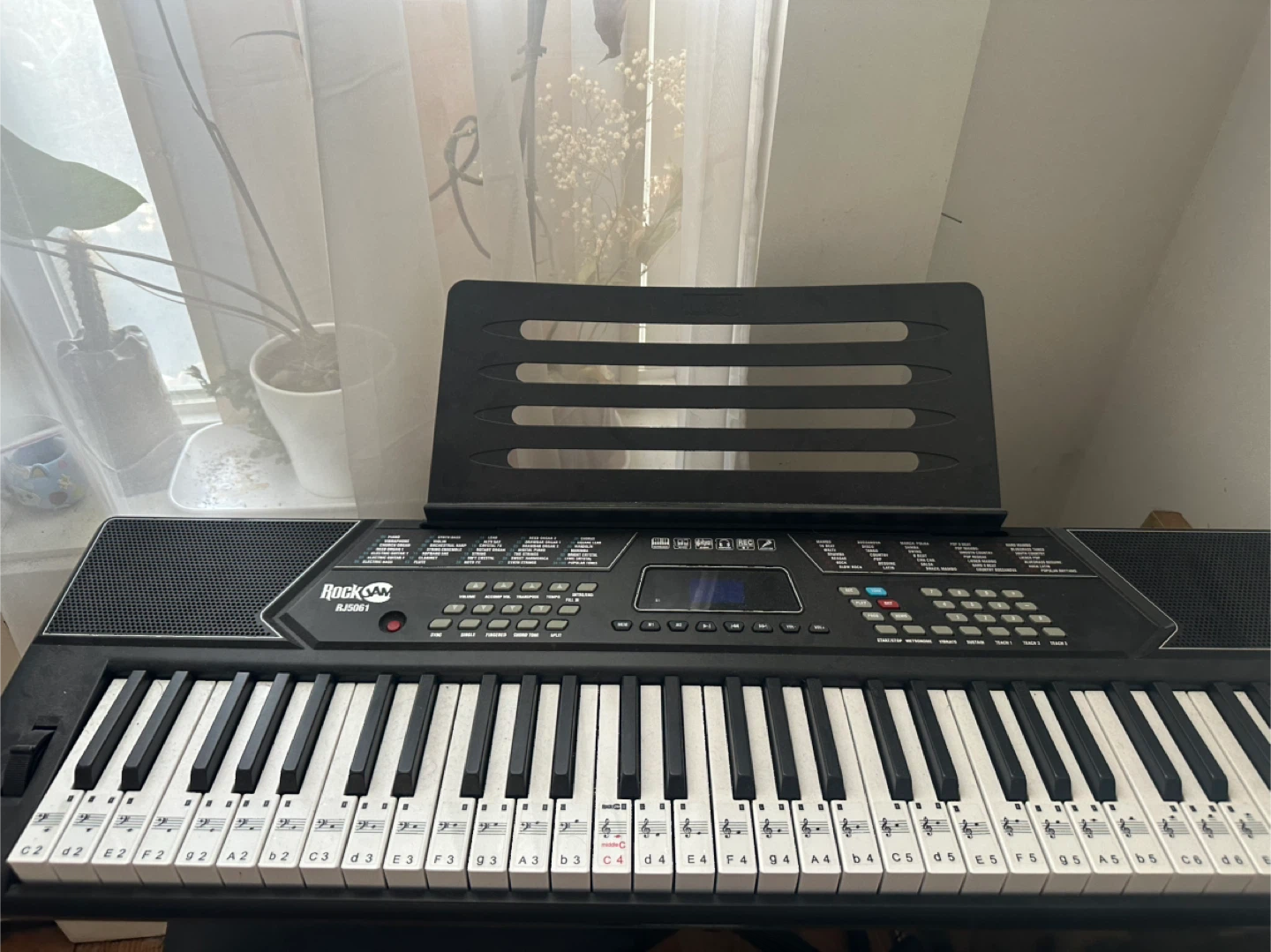 RockJam 61-Key Electronic Keyboard with Stand and Headphones - photo 3