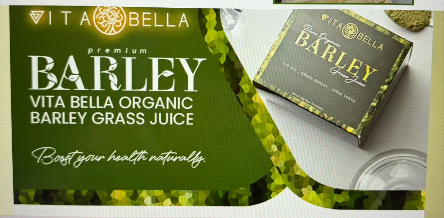 Vita Bella Premium Barley Grass Juice Powder Drink (10 Sachets) - photo 2