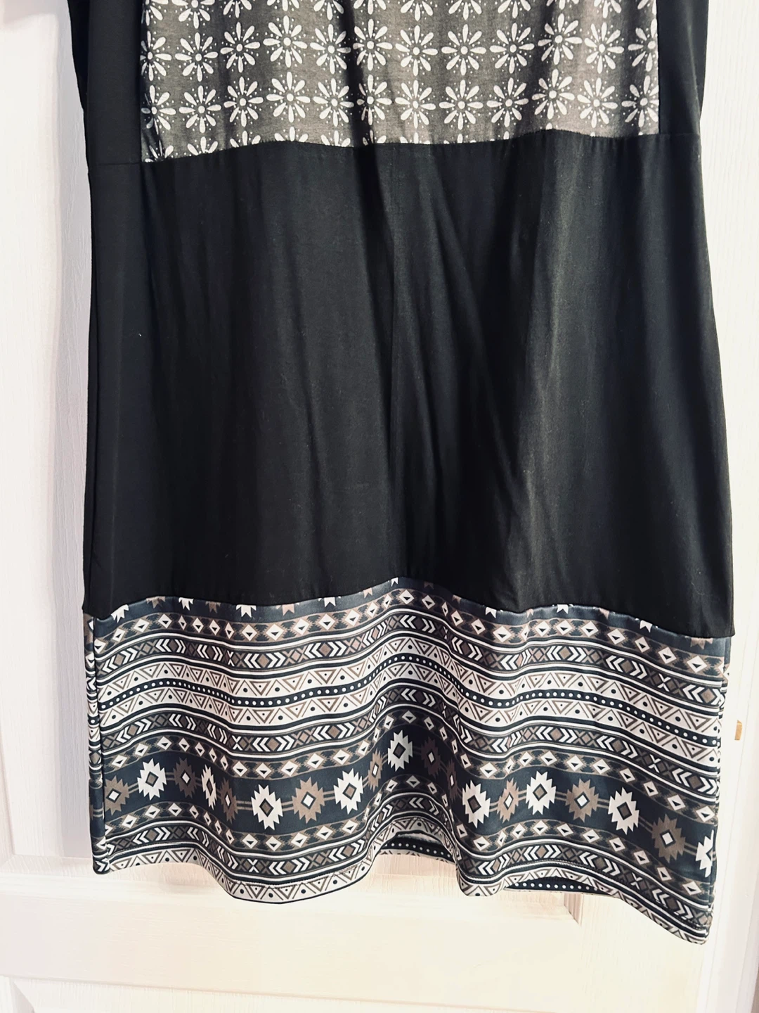 Brand new Black Dress with Geometric Pattern - photo 2