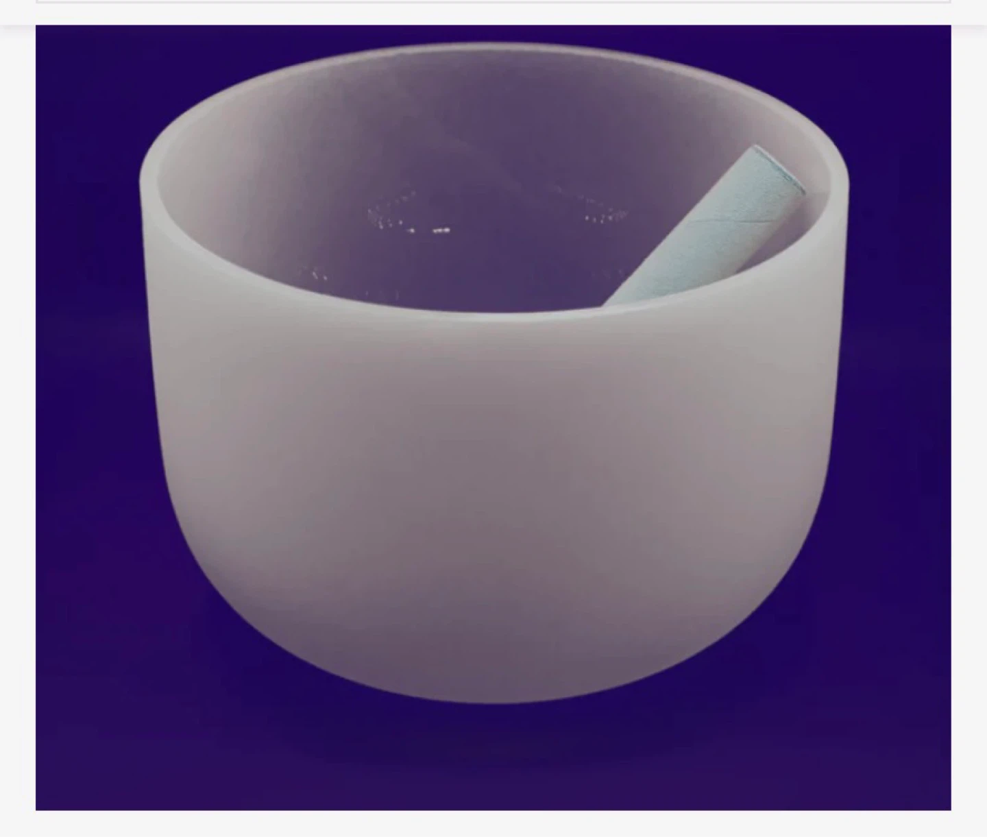 Root Chakra Crystal Singing Bowl with Mallet