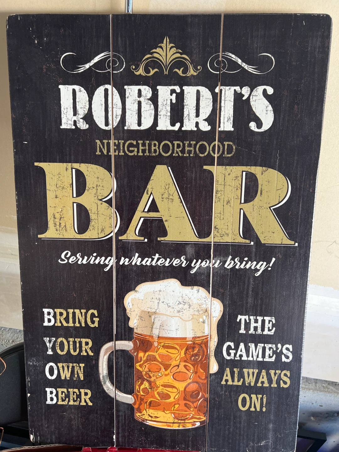 Robert's Neighbourhood Bar Sign