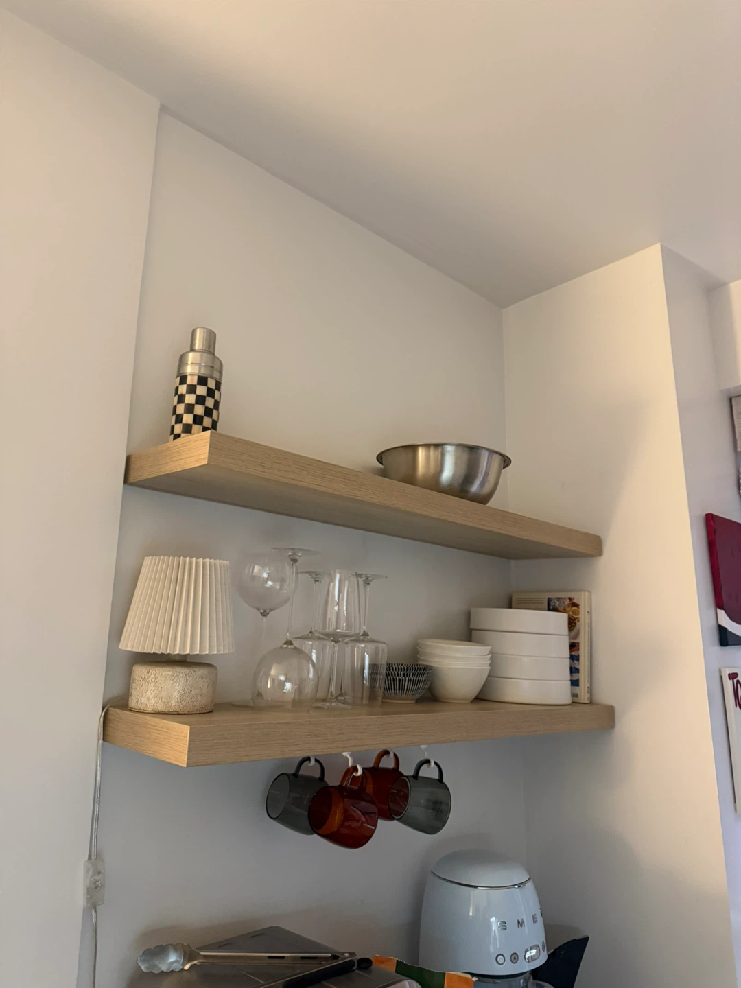 IKEA LACK Wall Shelf - White Stained Oak Effect