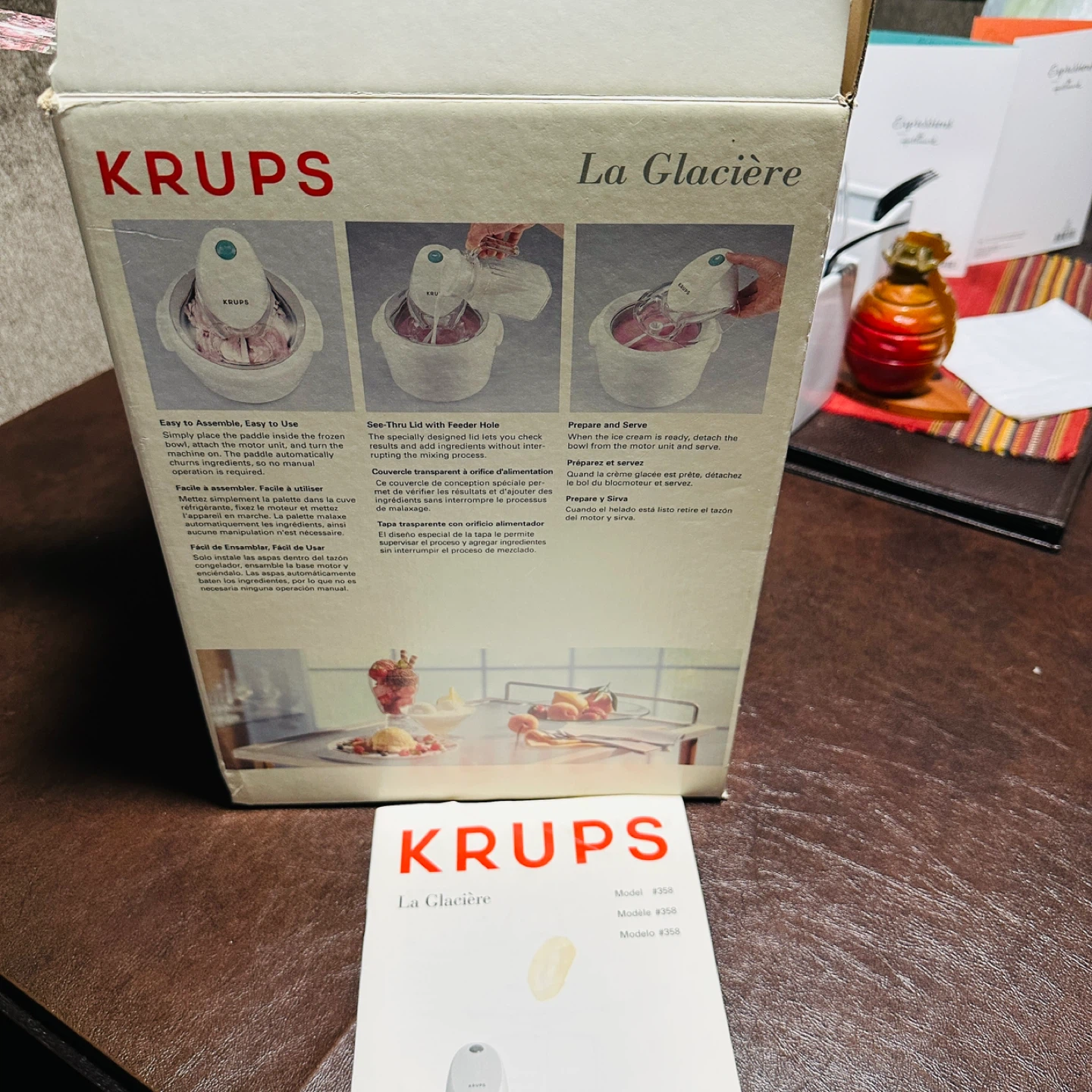 Krups La Glaciere Ice Cream Maker Model 258 - photo 4