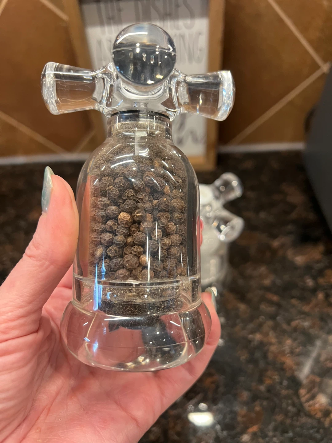 Clear Acrylic Salt and Pepper Grinder Set - photo 3