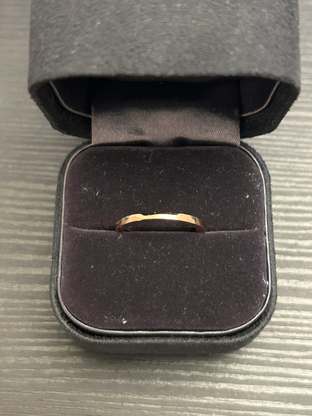 Rose Gold Simulated Diamond Band Ring - photo 5