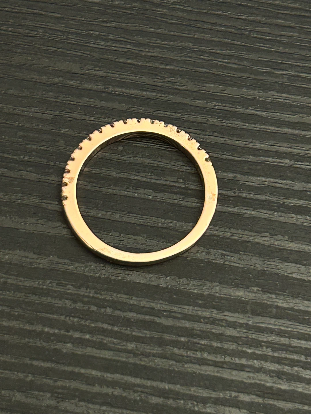 Rose Gold Simulated Diamond Band Ring - photo 4