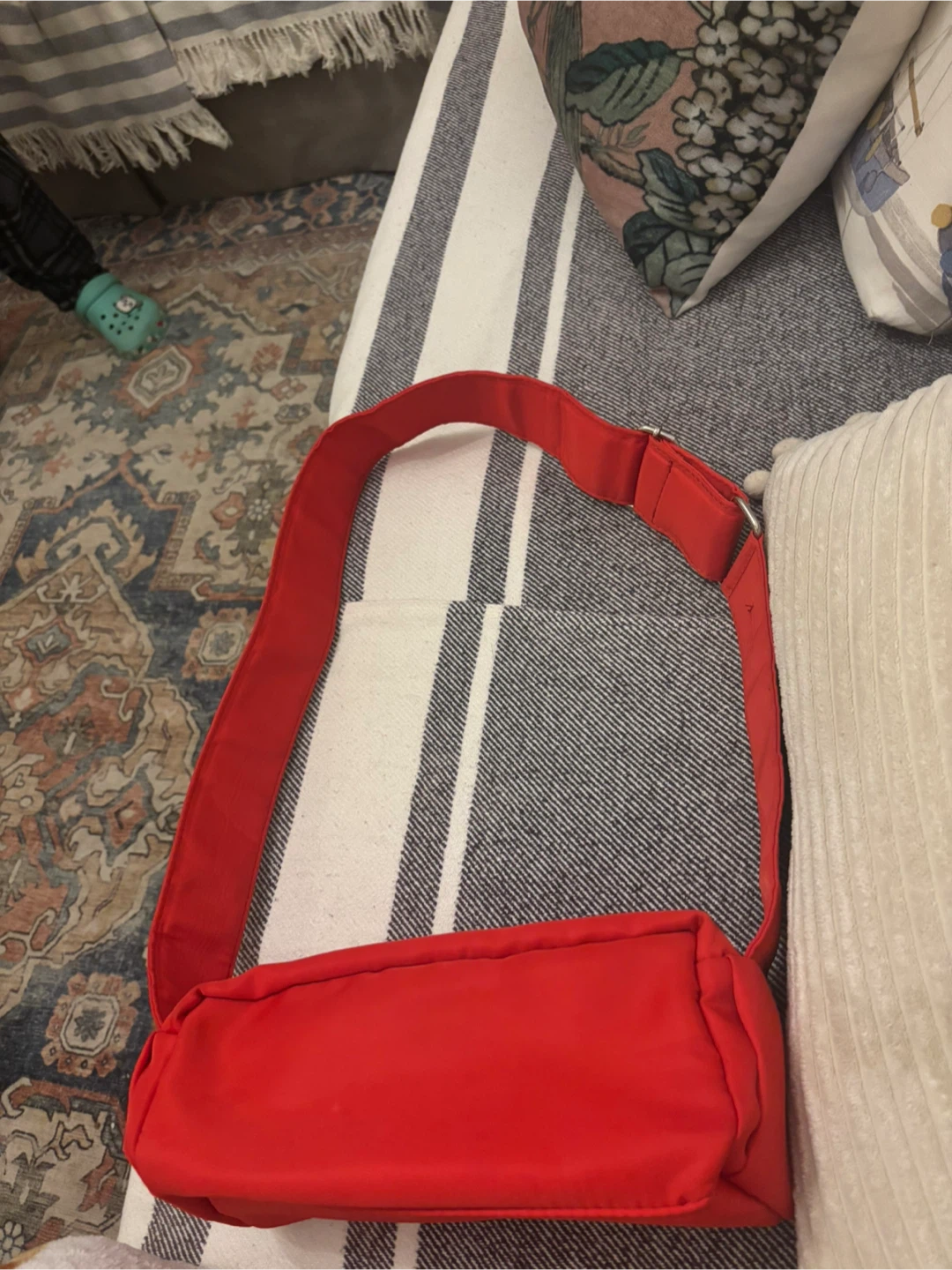 Red Nylon Crossbody Bag - photo 2