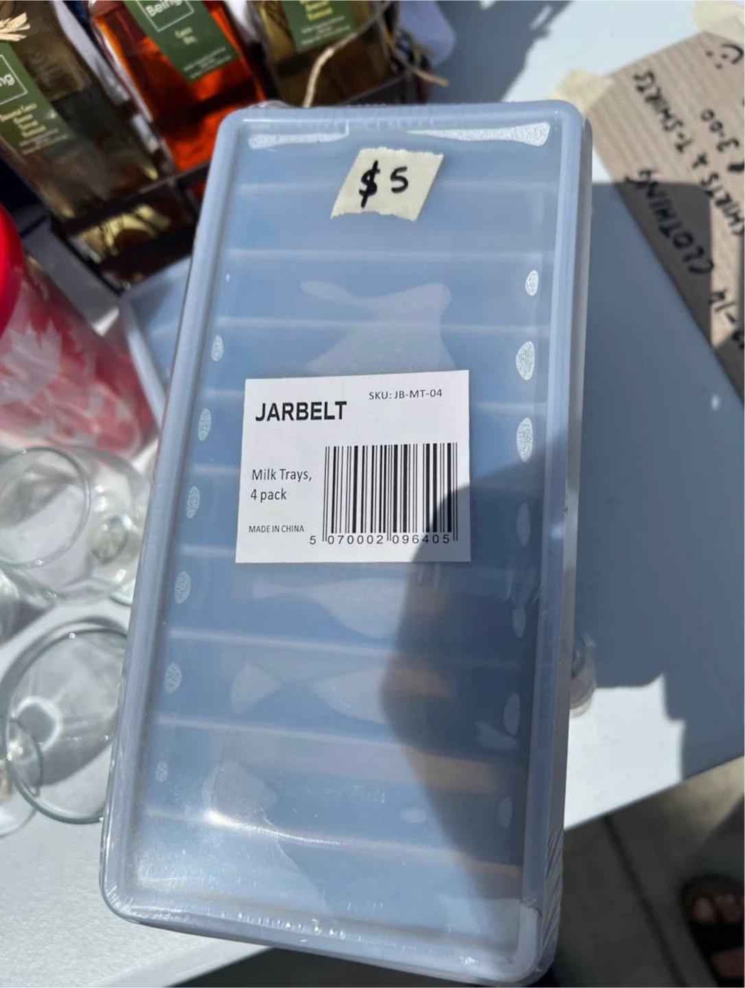 JARBELT Milk Trays, 4 pack