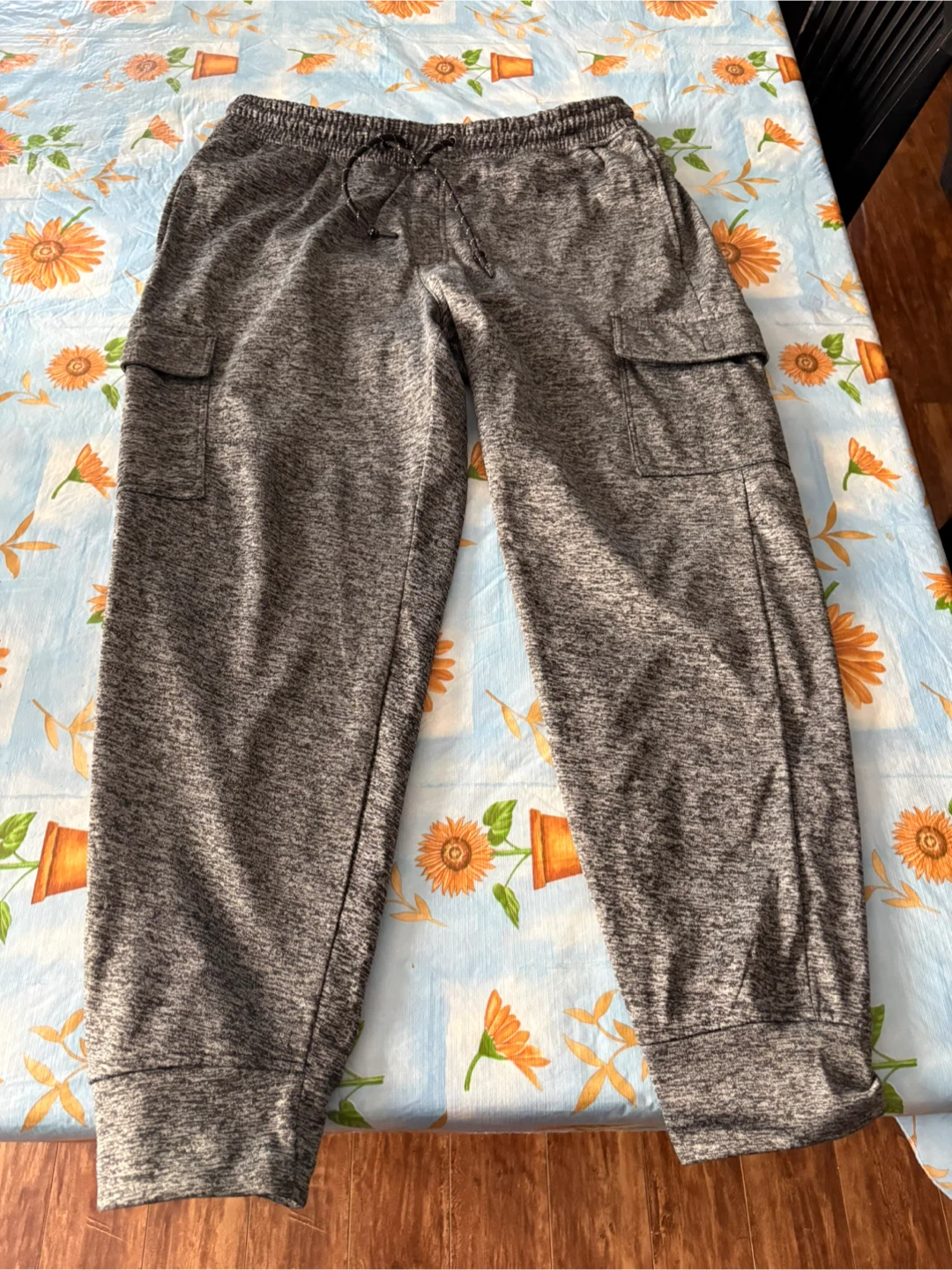 Men's Grey Cargo Joggers