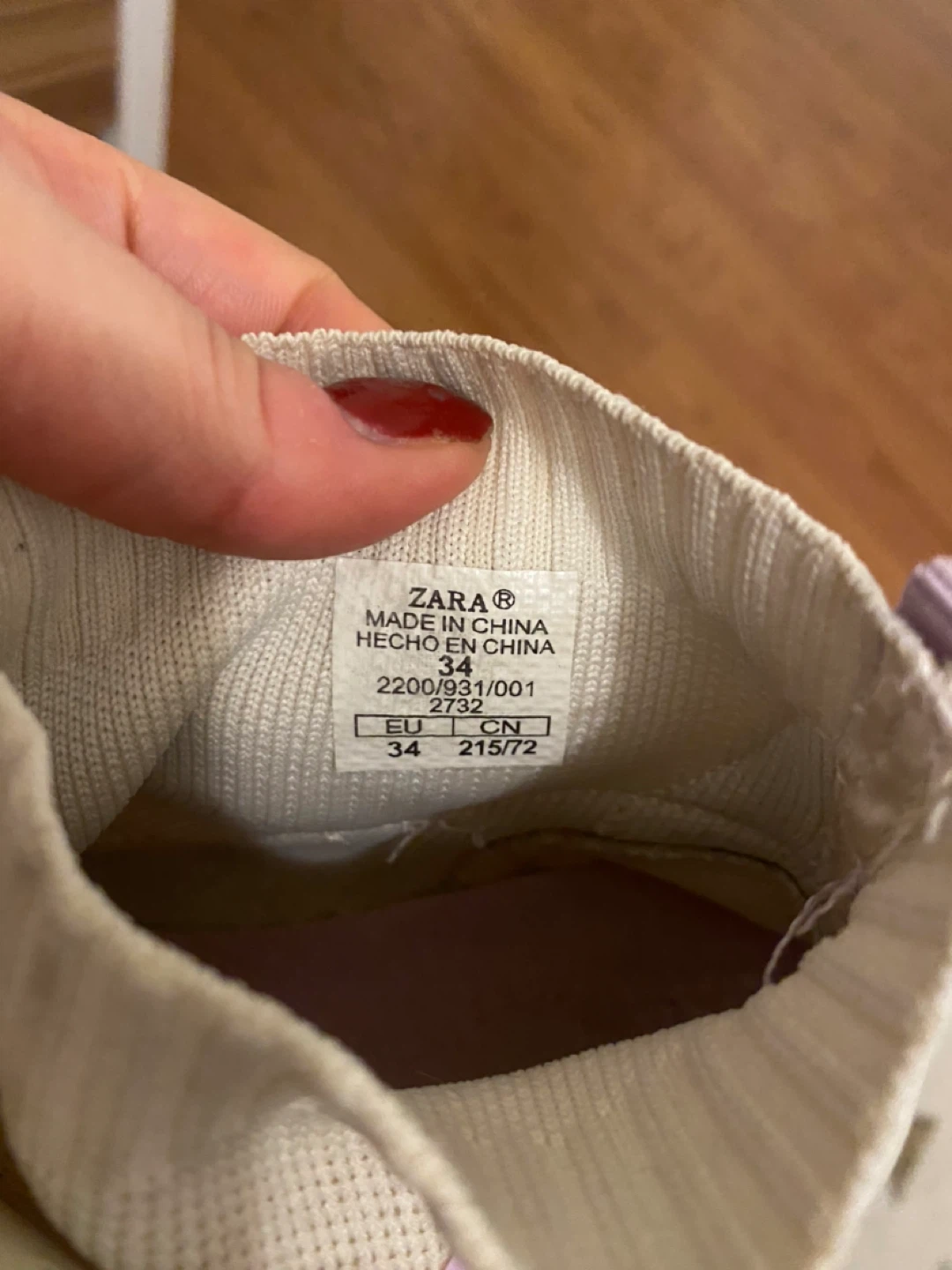 Zara girl's High Top Sneakers - Size 34 - photo 3