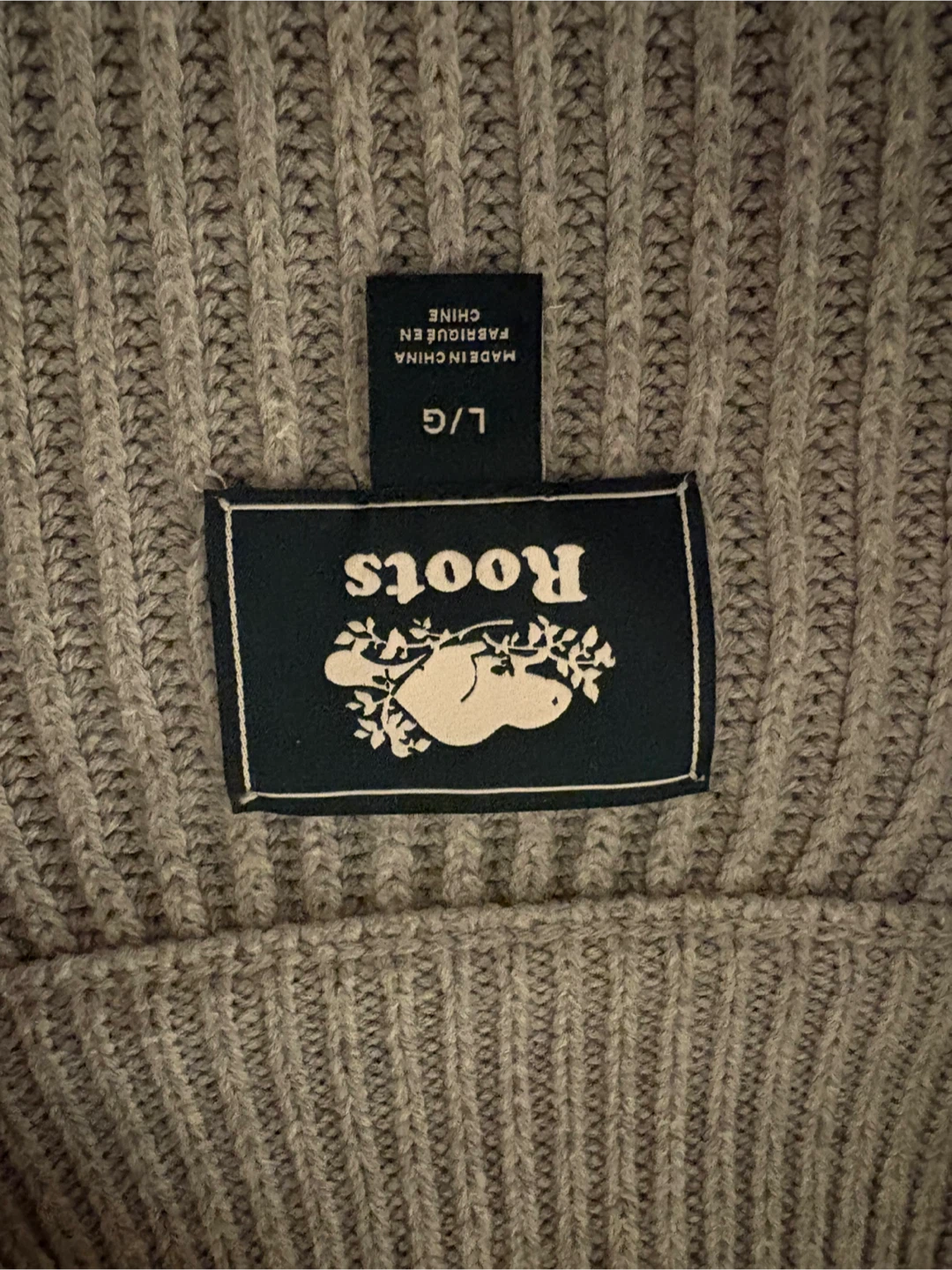 Roots Grey Full Zip Ribbed Sweater Jacket - photo 2