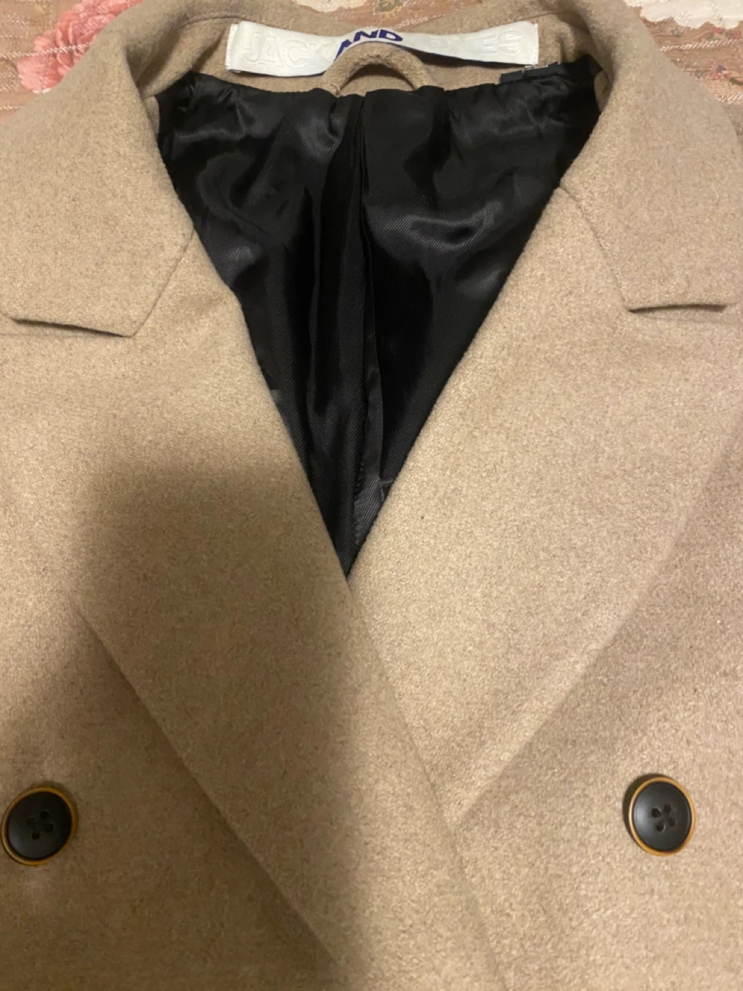 Jack and Jones Double Breasted Blazer - Tan - photo 5