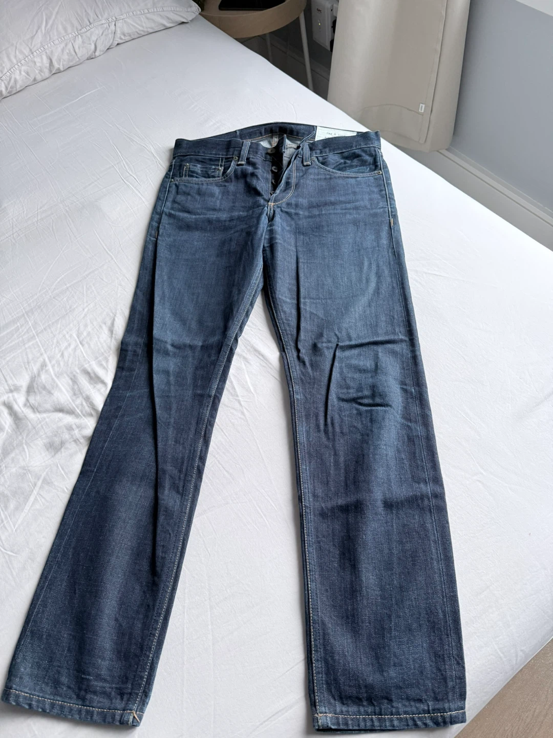 Rag & Bone raw denim Standard Issue Slim Leg Jeans size 30