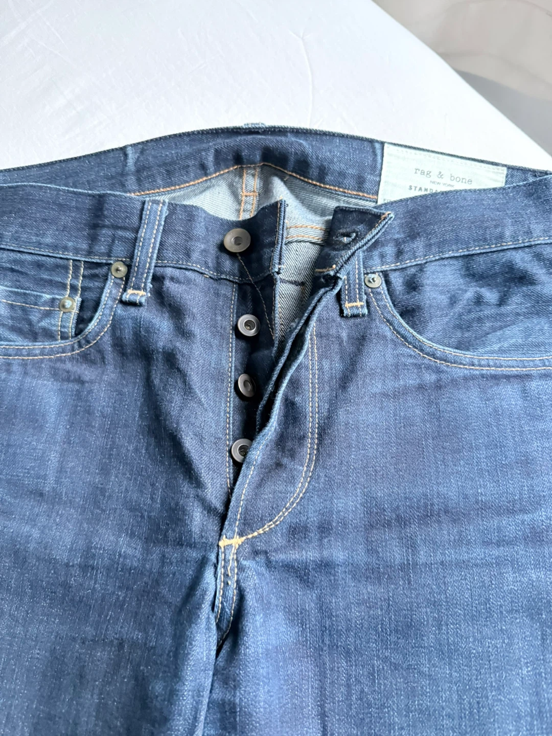 Rag & Bone raw denim Standard Issue Slim Leg Jeans size 30 - photo 2