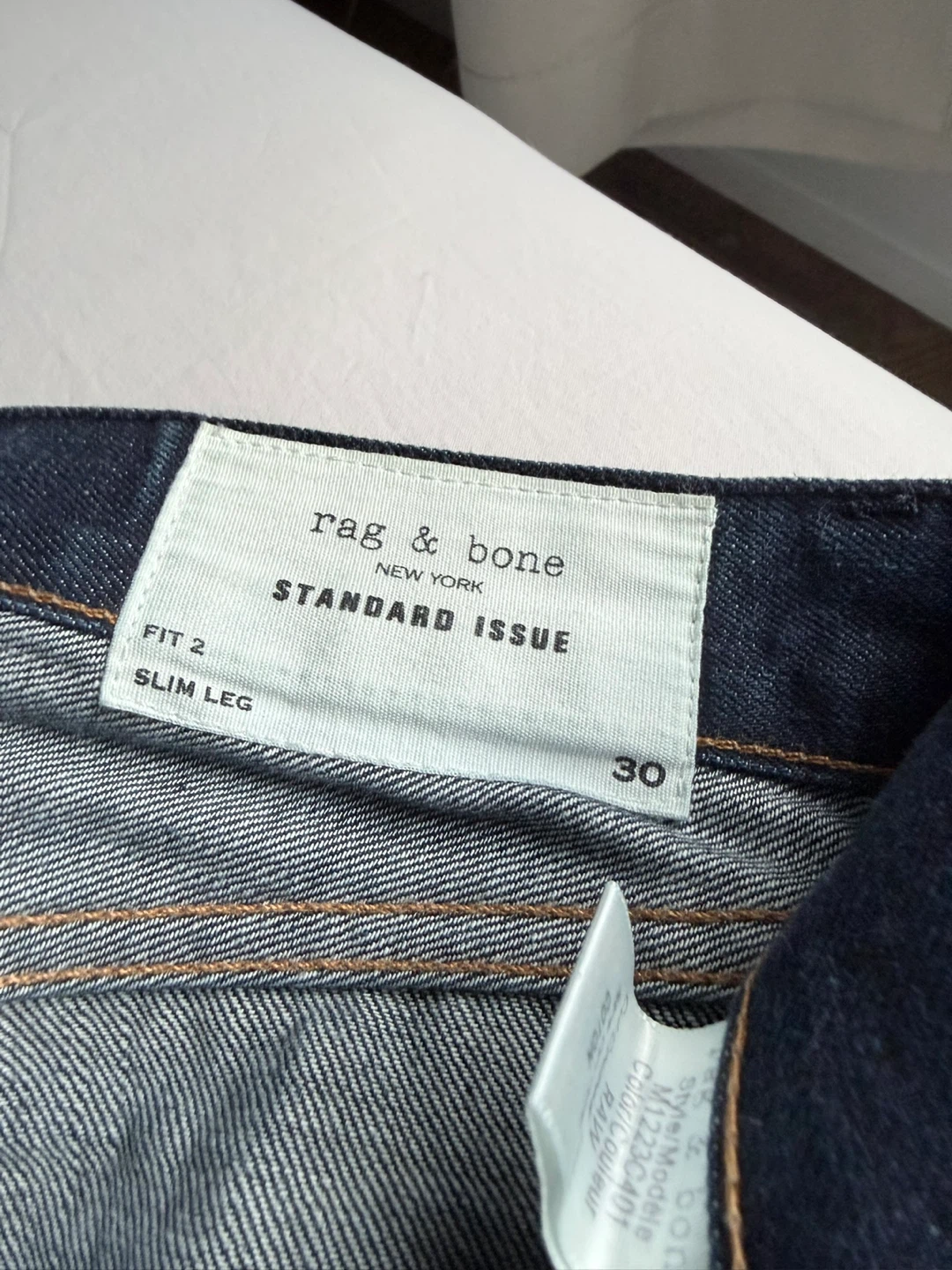 Rag & Bone raw denim Standard Issue Slim Leg Jeans size 30 - photo 4