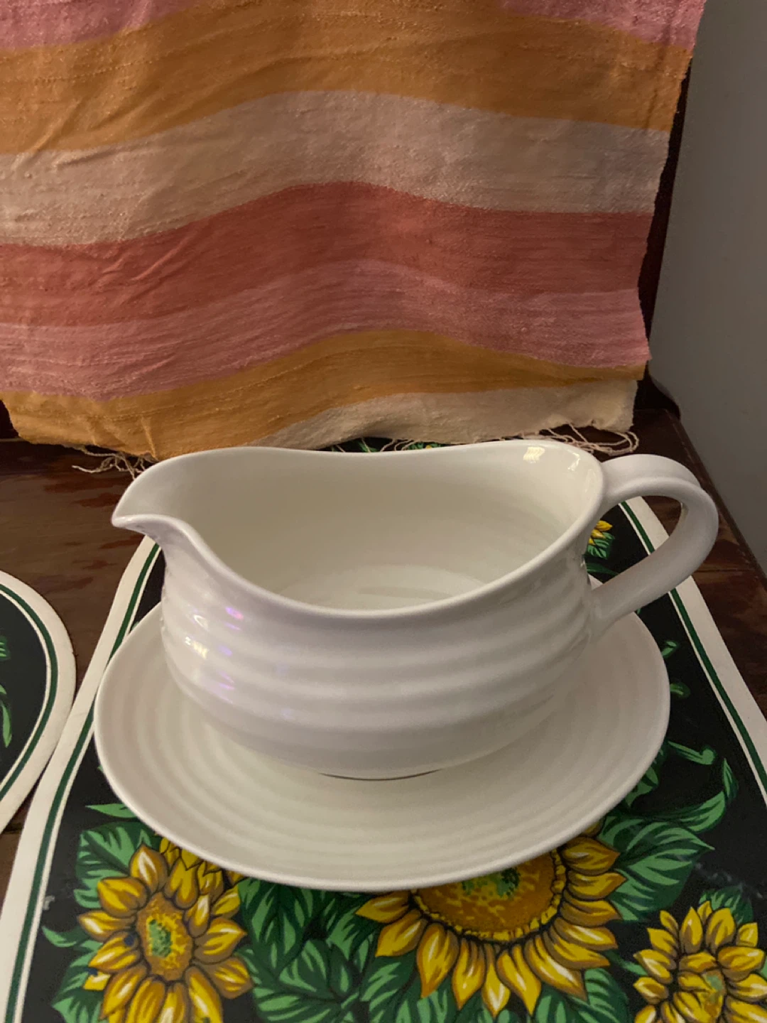 Sophie Conran White Gravy Boat and Saucer - photo 3