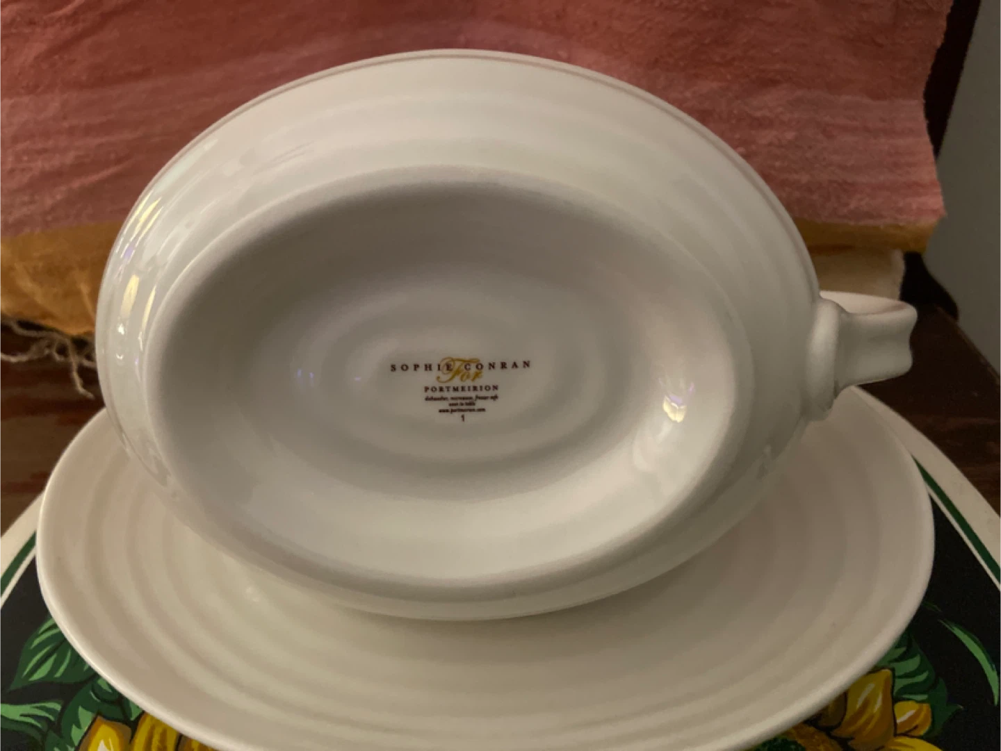 Sophie Conran White Gravy Boat and Saucer - photo 2