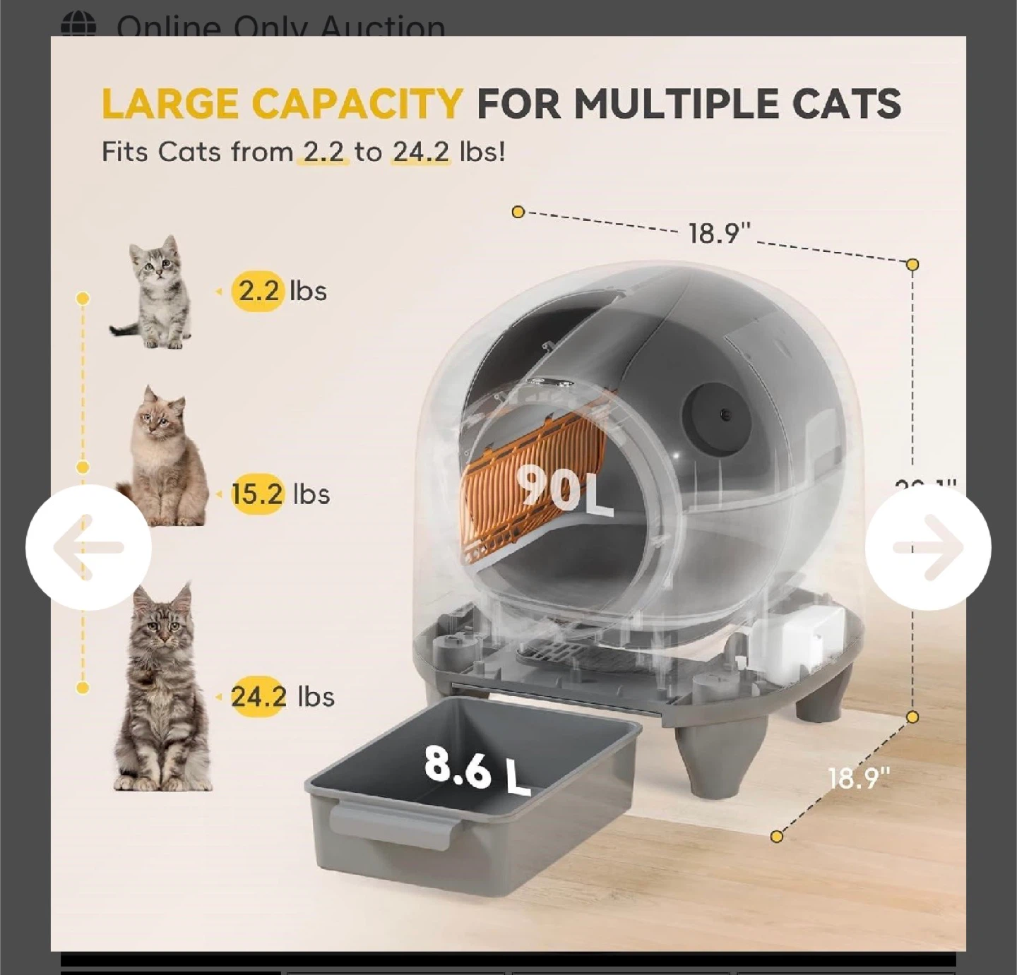 App Remote Control Automatic Self-Cleaning Cat Litter Box - photo 2