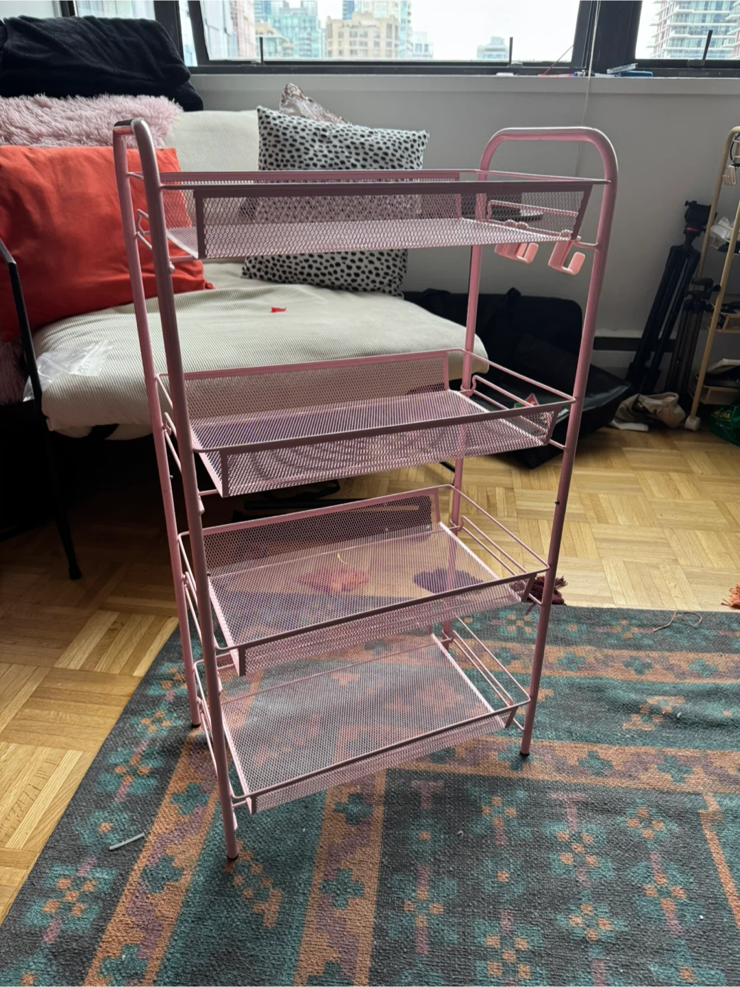 TOOLF 4-Tier Rolling Cart Pink - photo 5