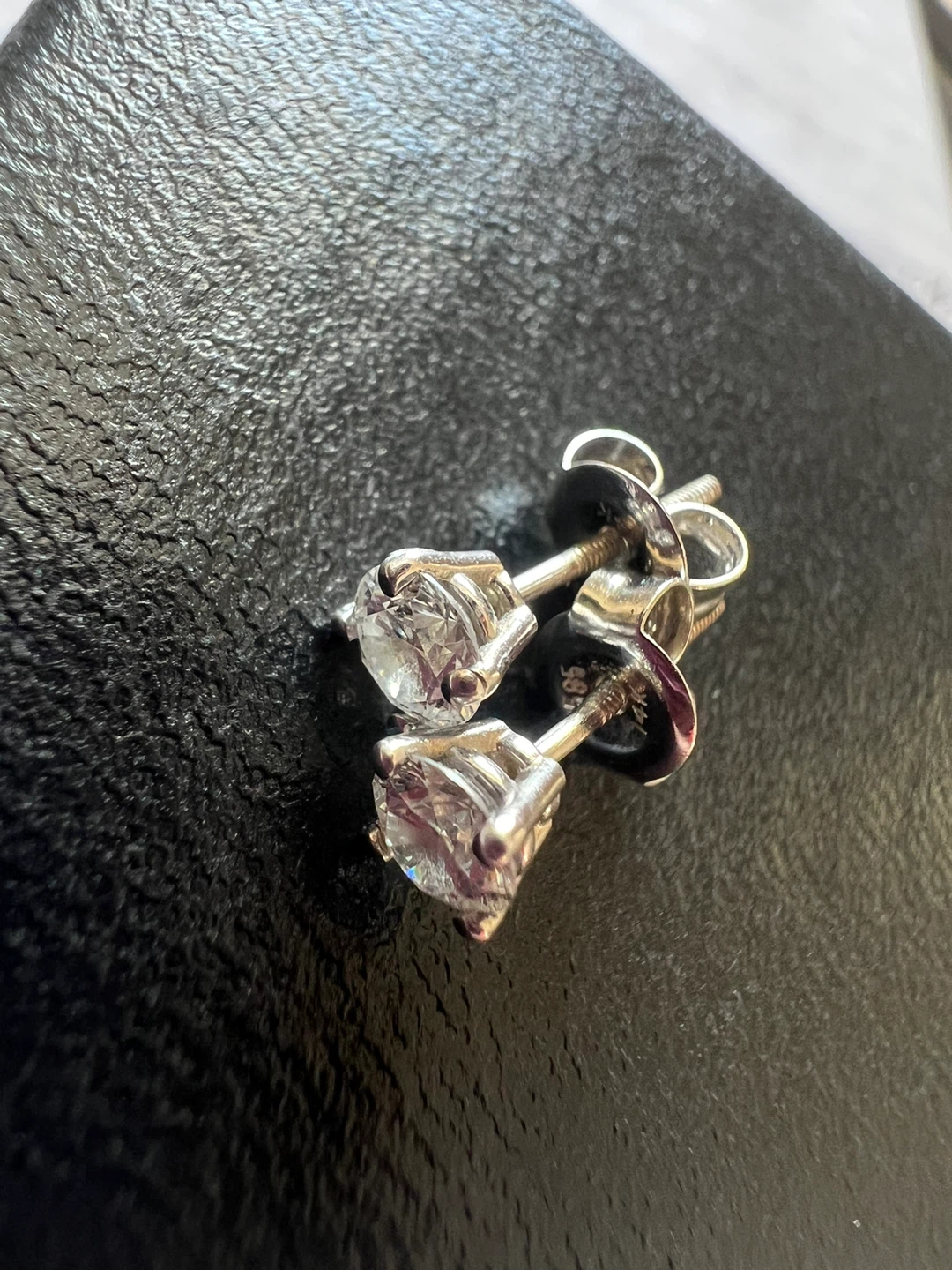 14K White Gold Diamond Earrings - photo 3