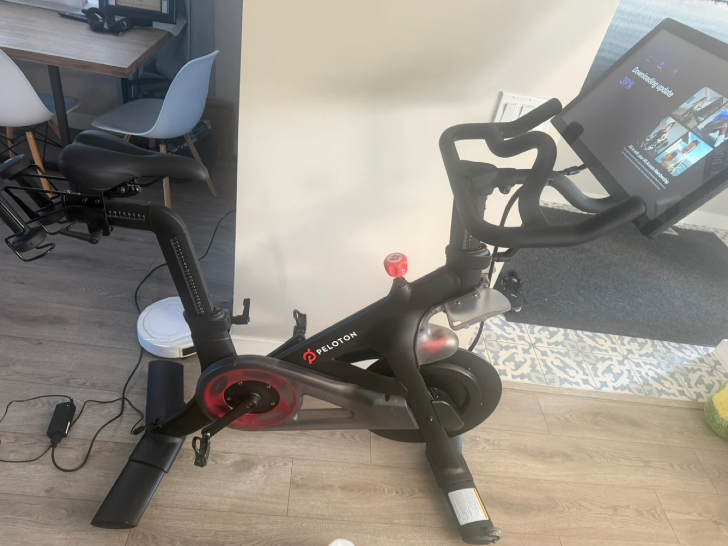 Peloton Bike with Exercise Mat
