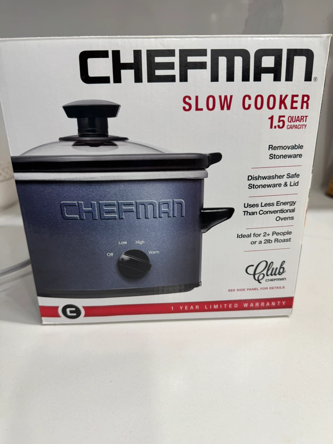 Chefman 1.5 Quart Slow Cooker 🥕