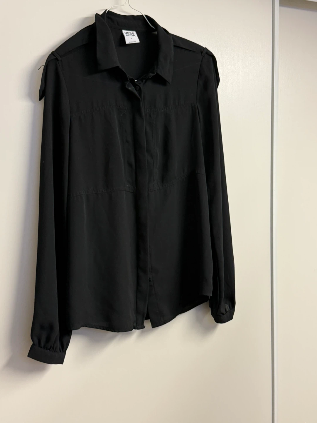 🥕Black Button-Up Blouse - photo 2