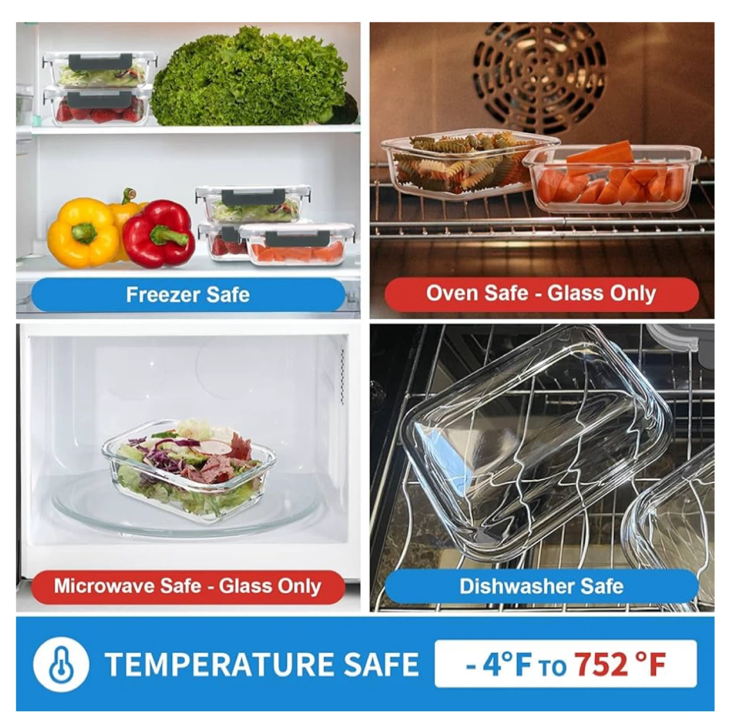 12 Pack Glass Meal Prep Containers - 2.6 Cup - photo 4