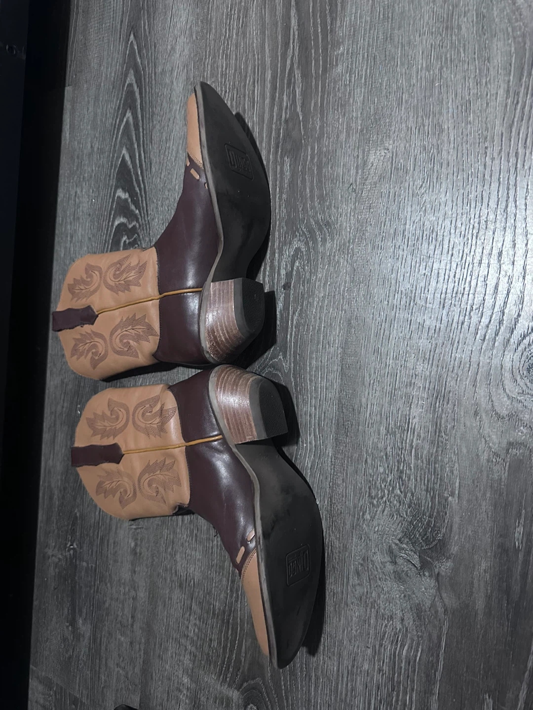 Dingo Leather Cowboy Boots - Camel/Brown - photo 3