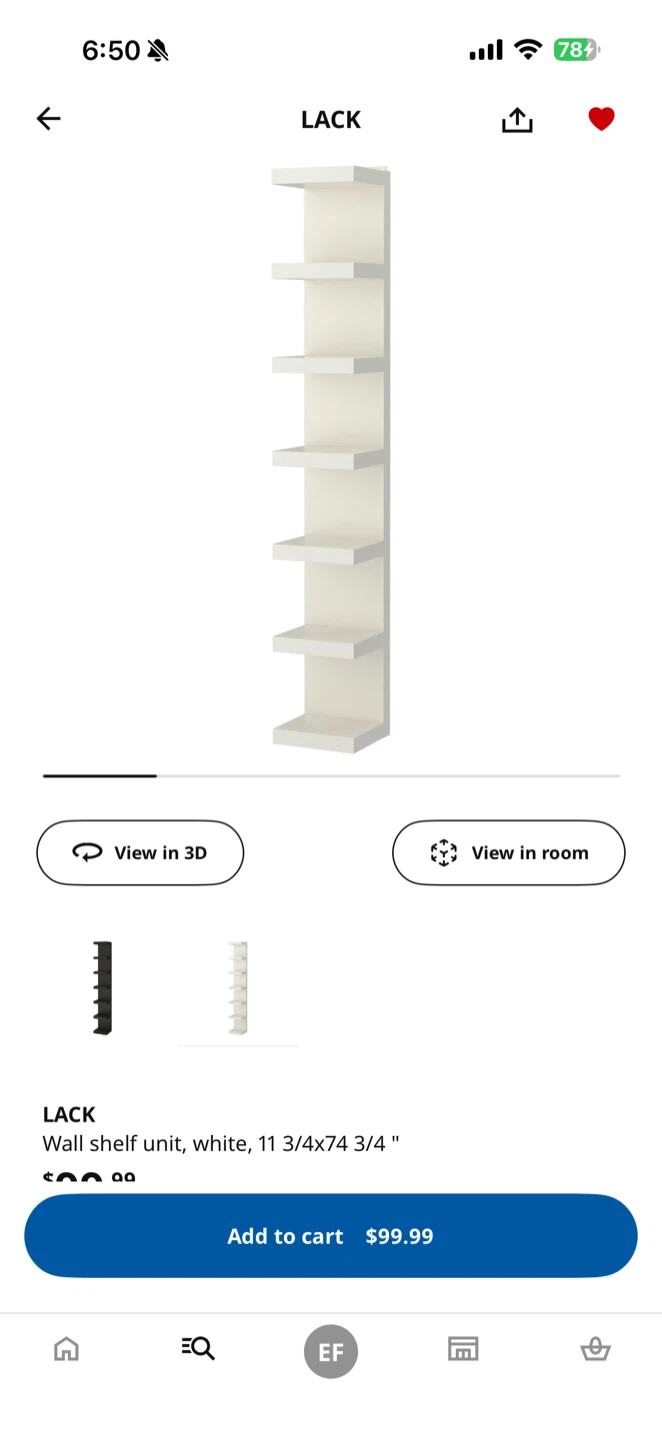 IKEA LACK Wall Shelf Unit White - photo 2