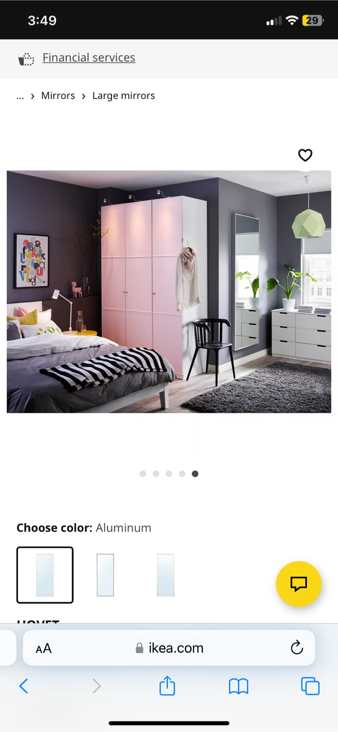 IKEA HOVET Full Length Mirror - photo 4