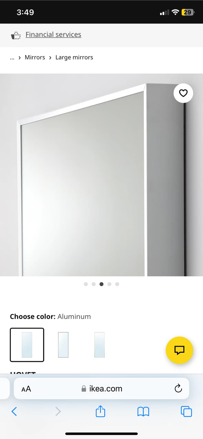 IKEA HOVET Full Length Mirror - photo 2