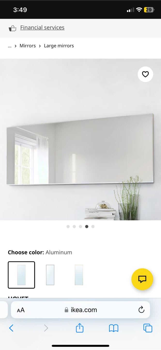 IKEA HOVET Full Length Mirror - photo 5